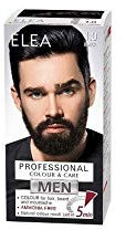 Elea Men Professional Color & Care Crème sans à l'ammoniac pour les cheveux, la barbe et la moustache pour hommes 100ml (NOIRE 1.0)
