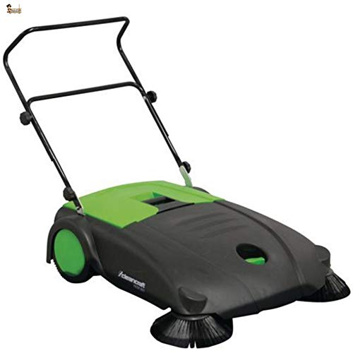 BricoLoco Barredora manual para barrer jardín, hojas, patios, paseos. Exterior o interior. Mecánica. Comodidad frente a escobas o cepillos. Fabricado en Alemania. Multidireccional.