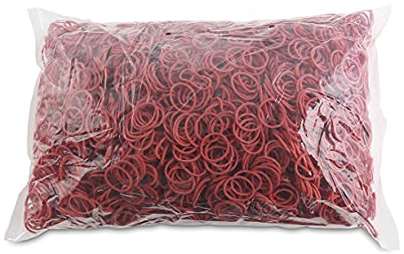 OFFICE PRODUCTS gummiband diameter: 20 mm färg: röd/vikt: 1 000 g – 1 kg/gummiringar gummi/gummi 60%/gummi för hemmet kontor skola