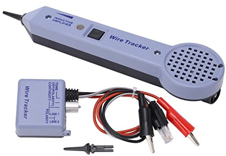 Tester per Cavi di Rete, Tracciatore di Cavi a Volume Regolabile Ad Alta Precisione 200EP con Kit Probe Tone Pro per Cavi Telefonici, Internet, Video, Dati e di Comunicazione