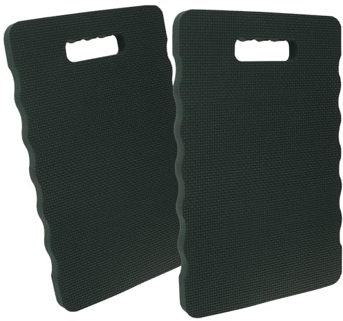 com-four® 2X Cuscini per Ginocchia per Il Giardino - Tappetino per Ginocchia per Giardinaggio - Ginocchiere per l'Artigianato e Il Tempo Libero - Tappetino per Protezione (Antracite - 2 Pezzi)