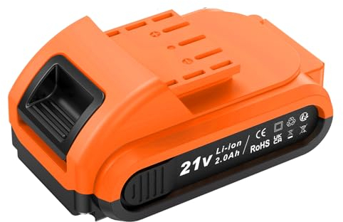 AKZWOXRO Batteria da 2,0AH, per 21V Trapano Avvitatore Batteria Corpo, colore arancione