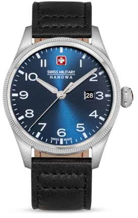 Swiss Military Hanowa SMWGB0000805 Thunderbolt Herrenuhr mit Lederband und Saphirglas