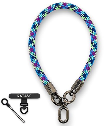 RATASK Wrist Strap Lanyards, Mobile Phone Lanyard, Camera, Keys, Mobile Pendant Accessory, Strong & Durable Rope Strap (10mm Thickness) (Pixel Burst)