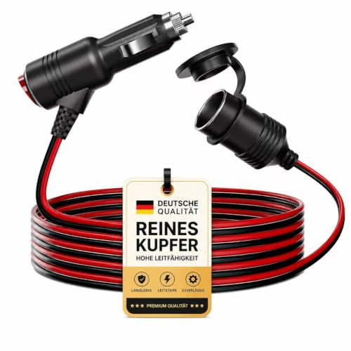 RGBer®12V Zigarettenanzünder Verlängerungskabel mit Schalter