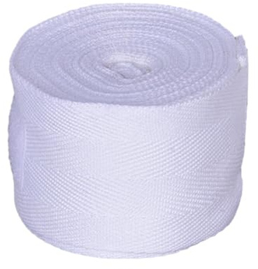 wisoolkic Boxningslindor av bomull, andningsbara och bekväma bandage ger svettabsorption för idrottare, elastiska bandage, handledsstödstejp, taekwondo, Vit, 5m