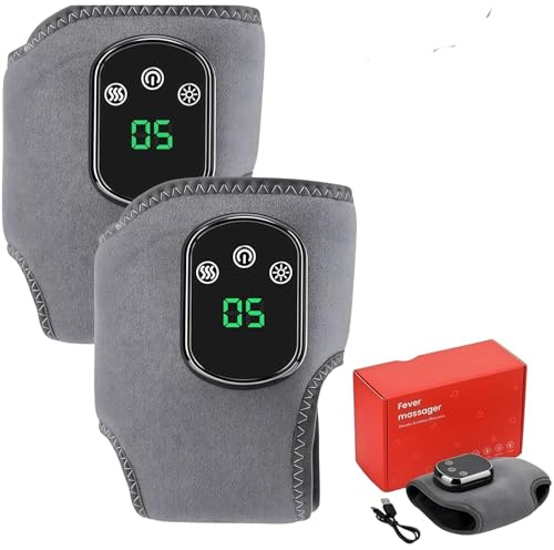 Fussmassagegerät Elektrisch Testsieger 3-in-1, Neuropathie Fußmassager mit Wärmetherapie und Vibration, Tragbares Kabelloses Massagegerät für Füße und Knöchel