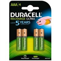 Duracell Charged HR03 AAA 900mAh BL4