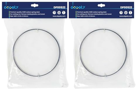 Dapetz ® 2 Pieces Of 1425mm (56) Bandsaw Blades 14 TPI For Cutting Metal Plastic Wood, Diamond Dust Hole Saws Are Suitable for Drilling Ceramic Tiles, Glass, Marble, Slate and Porcelain Tiles