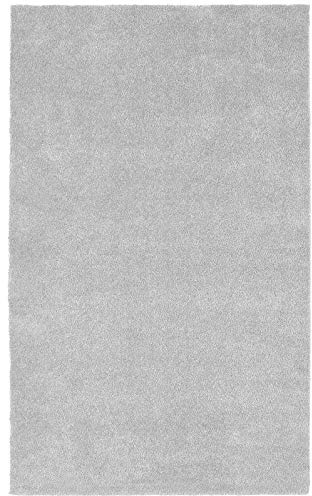 Garland Rug Room Size Bathroom Carpet 5 ft x 6 ft Platinum Gray – Soft, Plush, Absorbent, Quick-Dry, Durable Unbound Edges for Easy Cutting