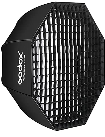 Godox SB-UE 32/80cm Umbrella Octagon Softbox Reflector with Honeycomb Grid for Speedlight Flash (Bowens Mount)