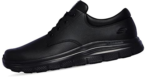 Skechers Flex Advantage Sr Fourche, Scarpe oxford Uomo, Nero, 42.5 EU