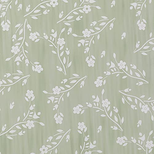 Home Direct rektangulär vaxduk PVC avtorkningsbar bordsduk bordsskydd 140 cm x 200 cm 55 x 78 salviagrön