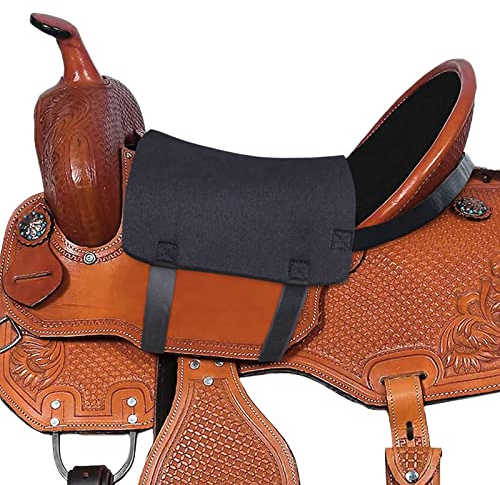 Harrison Howard Westernsattel, rutschfest, natürlicher Griff, mit 2 elastischen Beinbändern, Größe M