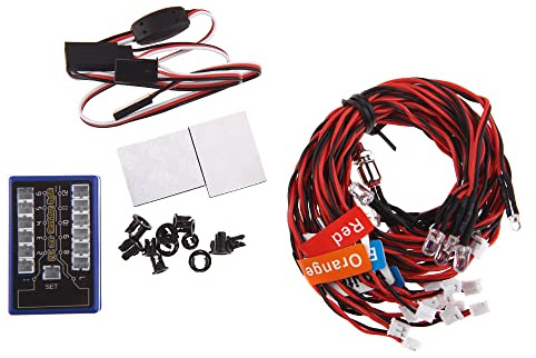 WANGCL 5Model Rc Car Lights Ki Assemble Lighting System Kit Steering Brake Lighting System Kit for Rc Car1/10 RC Car/Truck/Crawler 1/10 HSP TAMIYA CC01 SCX10