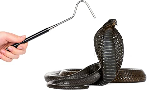 NAUZE Schlangenhaken, Reptilienhaken, einziehbar, Schlangenhaken, Artefakt für Schlangenliebhaber