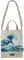 Grupo Erik Tote Bag Hokusai Die große Welle vor Kanagawa Baumwolltasche Bedruckt - Stofftasche Damen und Herren - Jutebeutel 34 x 1 x 42 cm Einkaufstasche