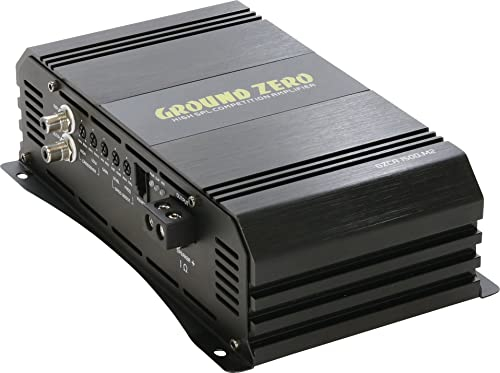 GZCA 1500.M2 1-Kanal 2-Ohm Stabiler Breitband SPL-Hochleistungsverstärker mit Class D Schaltung, integrierter Aktivweiche und Bass Boost