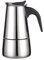 Crevyteg Caffettiera Italiana Moka Express 4 Tazze/200 ml, Moka 4 Tazze Inox Caffettiera, Caffè Espresso Caffettiera in Acciaio Lavabile in Lavastoviglie per casa e ufficio (Non Adatta a Induzione)