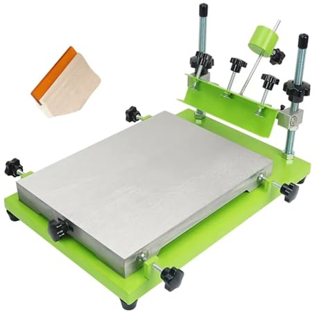 DPLXQPP Kit Completo Serigrafia Fai-da-Te,Stampante per Tessuti,53 X 47,5 X32 Cm,Racla Abbinata da Gratuita per La Stampa Fai-da-Te,per Stampa Magliette,Legno E Carta,300 * 240