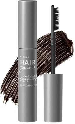 Haaransatz Ausbesserungsstift, Zum Sofortigen Abdecken Grauer Haare, Natürlicher Haar Ausbesserungsstift, Für Augenbrauen & Bart, Natürlich Aussehende Ergebnisse, Für Alle Haartypen (Dunkelbraun, 9g)