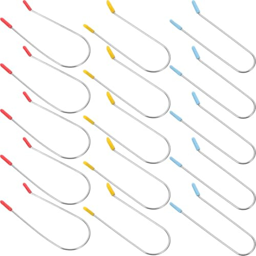 Angoily Pinzas para Rulos de Pelo y Mantener la Salud del Cabello de Acero Inoxidable 304 24 Clips de Alambre Metálico para Permanente, Ideales para Uso en Casa