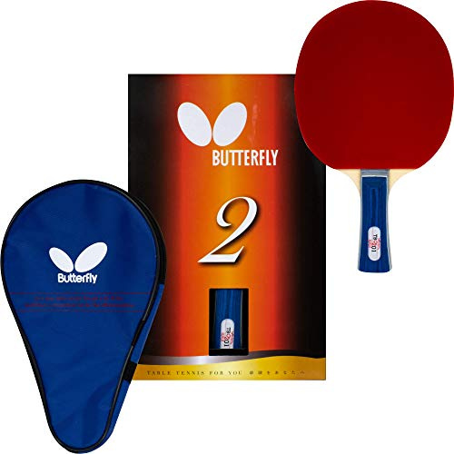 Butterfly B201FL Shakehand Table Tennis Racket | China Series | Racket and Case Set Offering Good Speed and More Spin | Recommended for Beginning Level Players