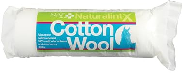 NAF NaturalintX Cotton Wool – Veterinary-Grade Absorbent Roll for Horses – Multi-Purpose First Aid Support – Ideal for Poulticing, Padding & Wound Care