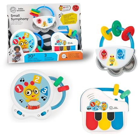Baby Einstein Small Symphony 3-Piece Musical Toy Set, Ages 3+ Months, for Boy or Girl