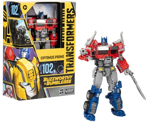 Hasbro Transformers: Rise of The Beasts Buzzworthy Bumblebee Studio Series 102BB Optimus Prime Figure 16 cm