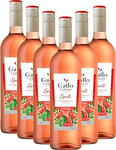 Spritz Wassermelone von Gallo Family - Roséwein 6 x 0,75l VINELLO - 6er - Weinpaket inkl. kostenlosem VINELLO.weinausgießer