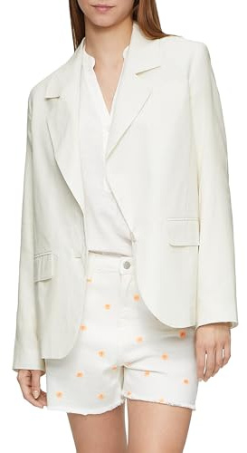 QS 2143849 Blazer in Misto Lino, 0200, 42 Donna