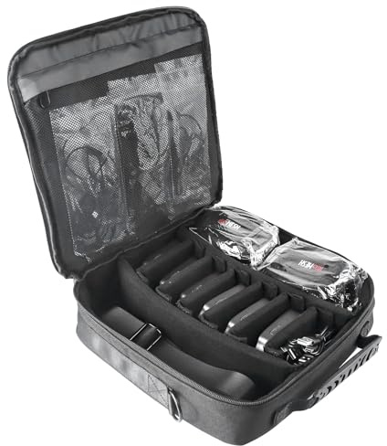 MIMIRACLE Sac de rangement pour casque d'arbitre – Convient pour 3 à 6 paquets F6/V4/V6/FBIM Electronics – Étui de transport idéal pour l'équipement de communication – Essentiels d'arbitre de football