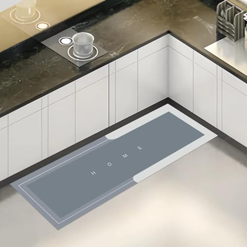 Anseom Alfombras Cocina Lavable,Alfombras de Cocina,Alfombra Antideslizante,Alfombra de Cocina para Piso, Secado rápido,Antifatiga Tapete de Cocina para Oficina Hogar Interior Pasillo,120x40cm