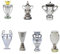 YYDSTES Mini Football Champions Trophy Model Simulation Soccer League Trophies Models Sports Fans Collect Souvenirs Desktop Ornaments Gifts For Fans,7pc