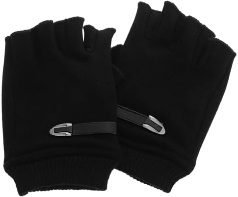 BESPORTBLE Damen Warme Halbfinger Handschuhe Winter Radfahren Laufen Touchscreen Kompatibel Wärme Atmungsaktiv Gemütlich Rutschfest