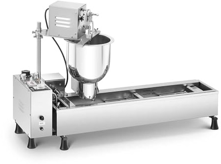Friggitrice Automatica Per Ciambelle A Fila Singola，Macchina Automatica A Ciambelle，Alta Efficienza E Risparmio Energetico Qualità Professionale Rivestimento Antiaderente Per Hotel, Mense