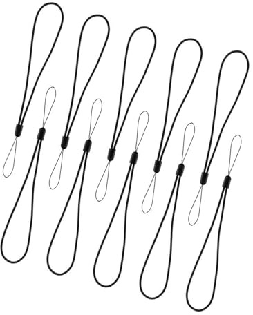 Xjdzineq Confezione da 10 corde elastiche regolabili per bicicletta, per dispositivi di navigazione, codice per bicicletta, corda di protezione per tavolo e codici di bicicletta regolabile