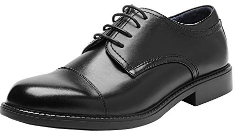 Bruno Marc Herren Anzugschuhe Klassische Derby Schnürhalbschuhe Business Footwear ins Büro,Size 46,Schwarz,DOWNING-01
