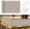 Sunnylaxx Balkon Sichtschutz 90x300cm, Taupe Balkonverkleidung Balkonabdeckung Balkonbespannung Blickdichte Windschutz und UV-Schutz mit Kabelbinder