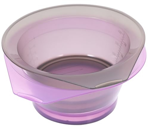 minkissy 2piezas Bol De Mezcla Para Tinte De Cabello Transparente Para Coloración Salón Herramienta Práctica y Reutilizable Para Tintes De Cabello Castaños