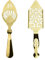 2 cucchiai di assenzio, in acciaio inox 304, cucchiai di assenzio multifunzionali, cucchiaini da caffè, cocktail bar, tazza di vetro, filtro per bere per utensili da cucina, bar (oro)