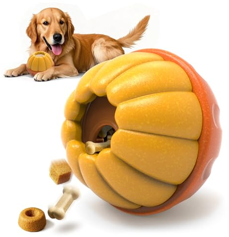 DOUDING Dog Toys to Keep Dogs Busy, Frozen Dog Toy, Interactive Treat Dispenser Slow Feeder Ball for Aggressive Chewers for Small Medium Dogs