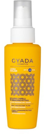 GYADA COSMETICS, Fluide Capillaire Protecteur Chaleur avec SPF 10, Action Démêlante, Protège du Soleil, du Sel, du Chlore, à l’Aloe Vera et au Jus d’Avoine, 100 ml