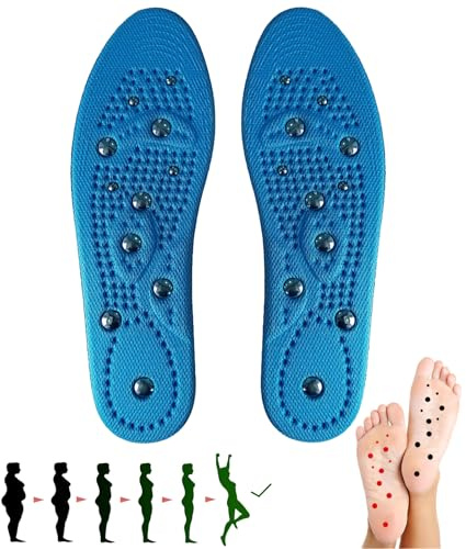 Solette Magnetiche 1 paio Solette Scarpe Gel Magnetiche per Uomo E Donna | Fascite Plantare Riflessologia Agopressione Plantare Ortopedico Neutralizza Sforzo Sul Tallone e Sull'arco (35-40)