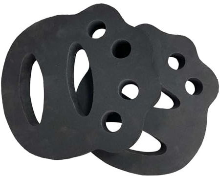 SheerFaring 2 Discos de Ejercicios Acuáticos, Aletas de Mano, de Natación, Discos de Mano para Fitness Femenino, Negro