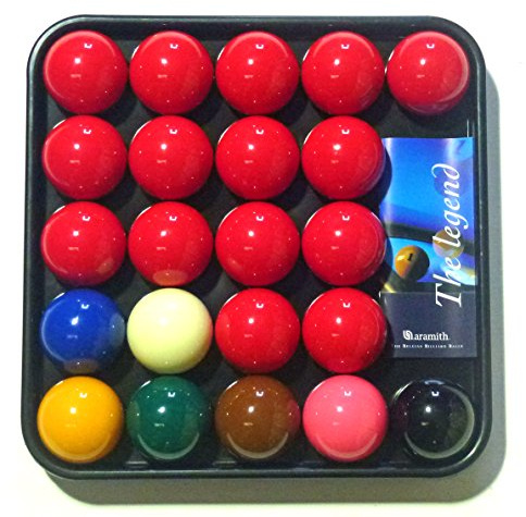 Aramith SET OF PREMIER FULL SIZE 2 1/16 SNOOKER BALLS COMPLETE WITH BALL TRAY**