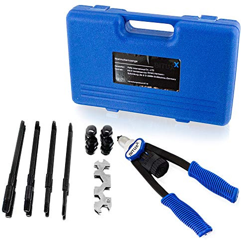 BITUXX® Nietmutternzange Nietzange Blindnietzange Nietenzange Nietmutterzange M5 M6 M8 M10 M12