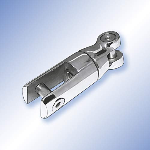 Power Ancre émerillon pour chaînes en acier inoxydable V4A | AISI 316 | émerillon | inoxydable | poli brillant | résistant à l'eau salée