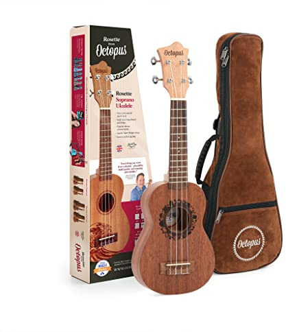 Octopus UK230S Rosette soprano ukulele outfit